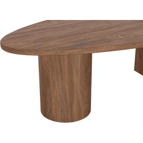 ΤΡΑΠΕΖΙ ΣΑΛΟΝΙΟΥ ΟΒΑΛ ALPER HM18327 MDF ΣΕ SONAMA ΧΡΩΜΑ 110x60x40Υεκ