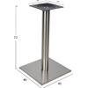 ΒΑΣΗ ΤΡΑΠΕΖΙΟΥ INOX HM421 ΜΕ ΡΕΓΟΥΛΑΤΟΡΟΥΣ 40x40x72Y εκ.