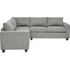 ΓΩΝΙΑΚΟΣ ΚΑΝΑΠΕΣ CALDER HM3286.01 ΓΚΡΙ ΥΦΑΣΜΑ 254x254x90x91Υεκ.