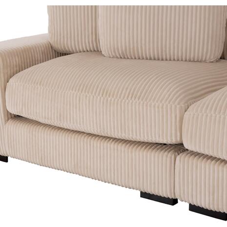 ΚΑΝΑΠΕΣ ΔΕΞΙΑ ΓΩΝΙΑ CRANFIELD HM3287.02R ΜΠΕΖ ΡΙΓΕ ΥΦΑΣΜΑ 315x167(γωνία)x67Υεκ.