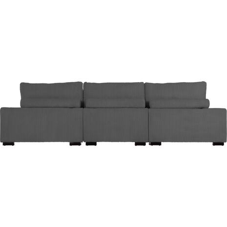 ΚΑΝΑΠΕΣ ΔΕΞΙΑ ΓΩΝΙΑ CRANFIELD HM3287.01R ΓΚΡΙ ΡΙΓΕ ΥΦΑΣΜΑ 315x167(γωνία)x67Υεκ.