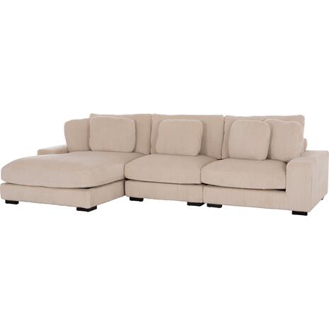 ΚΑΝΑΠΕΣ ΑΡΙΣΤΕΡΗ ΓΩΝΙΑ CRANFIELD HM3287.02L ΜΠΕΖ ΡΙΓΕ ΥΦΑΣΜΑ 315x167(γωνία)x67Υεκ.