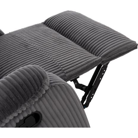 ΠΟΛΥΘΡΟΝΑ RELAX DIONI HM3296.11 ΓΚΡΙ ΡΙΓΕ ΥΦΑΣΜΑ 85x90x100Υεκ.
