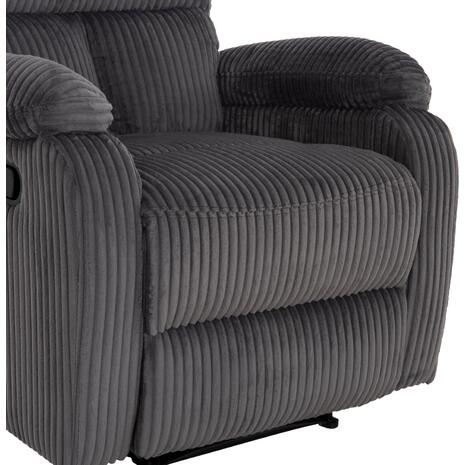 ΠΟΛΥΘΡΟΝΑ RELAX DIONI HM3296.11 ΓΚΡΙ ΡΙΓΕ ΥΦΑΣΜΑ 85x90x100Υεκ.