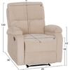 ΠΟΛΥΘΡΟΝΑ RELAX DIONI HM3296.12 ΜΠΕΖ ΡΙΓΕ ΥΦΑΣΜΑ 85x90x100Υεκ.