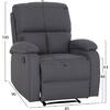 ΠΟΛΥΘΡΟΝΑ RELAX DIONI HM3296.01 ΓΚΡΙ ΥΦΑΣΜΑ 85x90x100Υεκ.