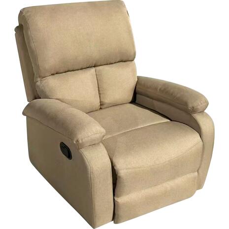 ΠΟΛΥΘΡΟΝΑ RELAX DIONI HM3296.03 ΜΠΕΖ ΥΦΑΣΜΑ 85x90x100Υεκ.