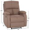 ΠΟΛΥΘΡΟΝΑ RELAX DIONI HM3296.03 ΜΠΕΖ ΥΦΑΣΜΑ 85x90x100Υεκ.