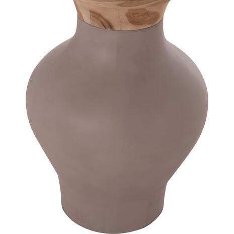 ΔΙΑΚΟΣΜΗΤΙΚΟ ΒΑΖΟ ΔΑΠΕΔΟΥ NEBULA HM4660.05S FIBER CEMENT TAUPE--ΞΥΛΟ ΤΕΑΚ Φ45x115Υεκ