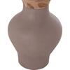 ΔΙΑΚΟΣΜΗΤΙΚΟ ΒΑΖΟ ΔΑΠΕΔΟΥ NEBULA HM4660.05S FIBER CEMENT TAUPE--ΞΥΛΟ ΤΕΑΚ Φ45x115Υεκ