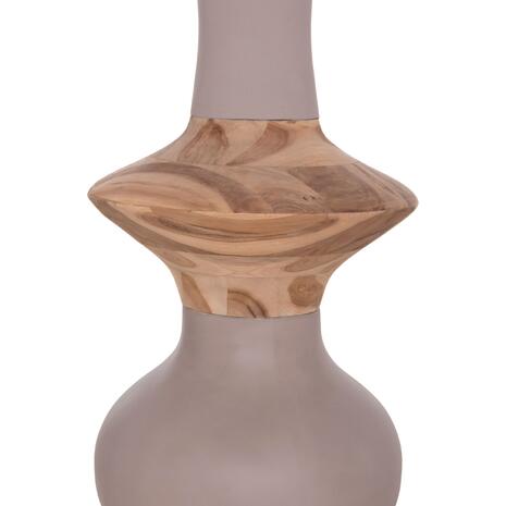 ΔΙΑΚΟΣΜΗΤΙΚΟ ΒΑΖΟ ΔΑΠΕΔΟΥ NEBULA HM4660.05S FIBER CEMENT TAUPE--ΞΥΛΟ ΤΕΑΚ Φ45x115Υεκ