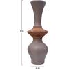 ΔΙΑΚΟΣΜΗΤΙΚΟ ΒΑΖΟ ΔΑΠΕΔΟΥ NEBULA HM4660.05S FIBER CEMENT TAUPE--ΞΥΛΟ ΤΕΑΚ Φ45x115Υεκ