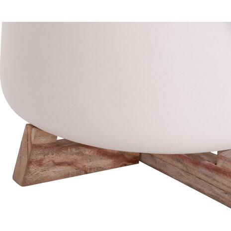 ΓΛΑΣΤΡΑ ΕΣ.ΧΩΡΟΥ FRELLO HM4674.02L ΛΕΥΚΟ FIBER CEMENT--TEAK ΒΑΣΗ 29x29x23,5Υεκ.