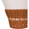 ΤΡΑΠΕΖΙ ΣΑΛΟΝΙΟΥ PERRAL HM18164.02L FIBER CEMENT ΛΕΥΚΟ-ΦΥΣΙΚΟ RATTAN--Φ55x45Υεκ