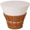 ΤΡΑΠΕΖΙ ΣΑΛΟΝΙΟΥ PERRAL HM18164.02L FIBER CEMENT ΛΕΥΚΟ-ΦΥΣΙΚΟ RATTAN--Φ55x45Υεκ