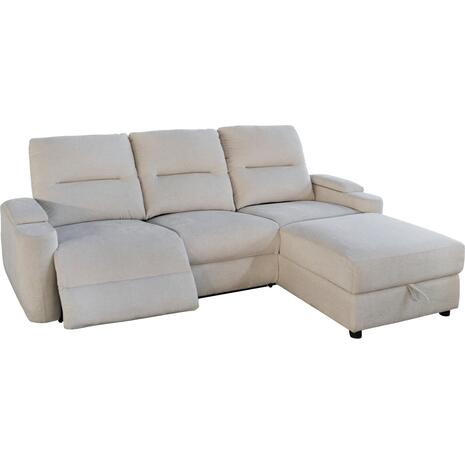 ΚΑΝΑΠΕΣ ΔΕΞΙΑ ΓΩΝΙΑ SYNTHIA HM3308.01R ΑΝΑΚΛΙΣΗ & ΑΠΟΘ.ΧΩΡΟΣ--ΜΠΕΖ 245x170x98Υεκ