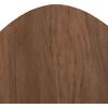 ΒΟΗΘΗΤΙΚΟ ΤΡΑΠΕΖΙ ΟΒΑΛ ALPER HM18328 MDF SONAMA--ΜΕΤΑΛΛΟ ΛΕΥΚΟ 50x50x51Υεκ.