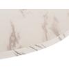 ΤΡΑΠΕΖΙ ΤΡΑΠΕΖΑΡΙΑΣ ROLLO HM9421.11 ΣΤΡΟΓΓΥΛΟ WHITE MARBLE Φ90x74Υεκ.