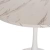 ΤΡΑΠΕΖΙ ΤΡΑΠΕΖΑΡΙΑΣ ROLLO HM9421.11 ΣΤΡΟΓΓΥΛΟ WHITE MARBLE Φ90x74Υεκ.