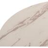 ΤΡΑΠΕΖΙ ΤΡΑΠΕΖΑΡΙΑΣ ROLLO HM9421.11 ΣΤΡΟΓΓΥΛΟ WHITE MARBLE Φ90x74Υεκ.