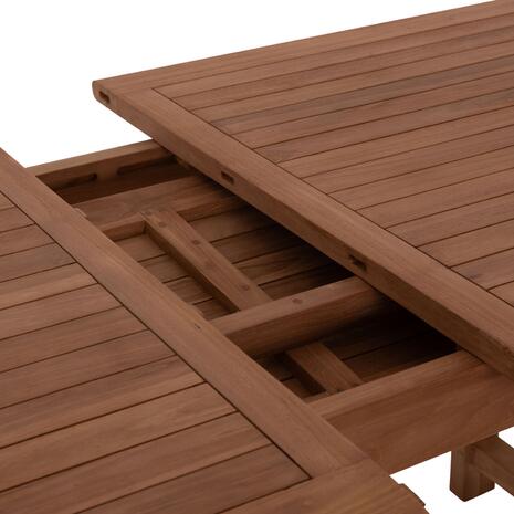 TΡΑΠΕΖΙ ΤΡΑΠΕΖΑΡΙΑΣ ΑΝΟΙΓΟΜΕΝΟ CRANDER HM6376 ΞΥΛΟ TEAK ΣΕ ΦΥΣΙΚΟ 180-240x100x76Υεκ