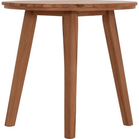 TΡΑΠΕΖΙ ΤΡΑΠΕΖΑΡΙΑΣ ΣΤΡΟΓΓΥΛΟ DANTE HM6379 ΞΥΛΟ TEAK Φ80x75Υεκ.