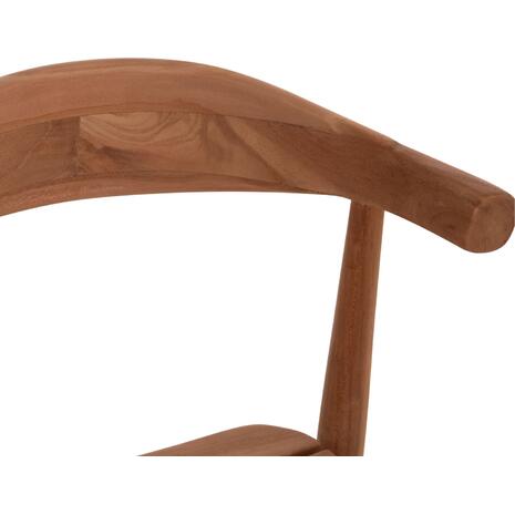ΚΑΡΕΚΛΑ ΤΡΑΠΕΖΑΡΙΑΣ ΕΞ.ΧΩΡΟΥ DONNY HM6378 ΞΥΛΟ TEAK 52x54x74Υεκ.