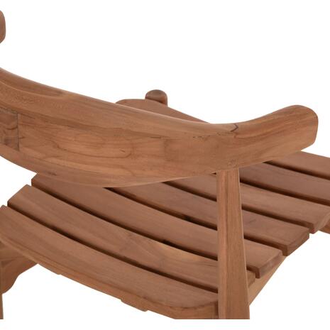 ΚΑΡΕΚΛΑ ΤΡΑΠΕΖΑΡΙΑΣ ΕΞ.ΧΩΡΟΥ DONNY HM6378 ΞΥΛΟ TEAK 52x54x74Υεκ.