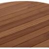 TΡΑΠΕΖΙ ΤΡΑΠΕΖΑΡΙΑΣ ΣΤΡΟΓΓΥΛΟ DANTE HM6379 ΞΥΛΟ TEAK Φ80x75Υεκ.