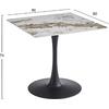 ΤΡΑΠΕΖΙ ΤΡΑΠΕΖΑΡΙΑΣ TETRAN HM18315.02 ΒΑΣΗ ΜΑΥΡΗ--SINTERED STONE PANDORA 80x80x73Υεκ