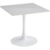 ΤΡΑΠΕΖΙ ΤΡΑΠΕΖΑΡΙΑΣ TETRAN HM18315.01 ΒΑΣΗ ΛΕΥΚΗ--SINTERED STONE SNOW WHITE 80x80x73Υεκ