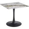 ΤΡΑΠΕΖΙ ΤΡΑΠΕΖΑΡΙΑΣ TETRAN HM18315.02 ΒΑΣΗ ΜΑΥΡΗ--SINTERED STONE PANDORA 80x80x73Υεκ