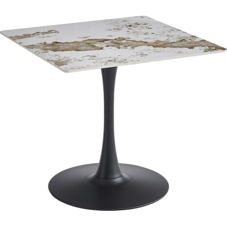 ΤΡΑΠΕΖΙ ΤΡΑΠΕΖΑΡΙΑΣ TETRAN HM18315.02 ΒΑΣΗ ΜΑΥΡΗ--SINTERED STONE PANDORA 80x80x73Υεκ
