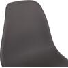 ΚΑΡΕΚΛΑ ΜΕ ΞΥΛΙΝΑ ΠΟΔΙΑ ΚΑΙ ΚΑΘΙΣΜΑ TWIST PP ΓΚΡΙ HM8460.10 46x50x82 εκ. (σετ 4 τεμαχίων) (Γκρι)