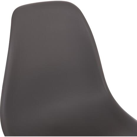 ΚΑΡΕΚΛΑ ΜΕ ΞΥΛΙΝΑ ΠΟΔΙΑ ΚΑΙ ΚΑΘΙΣΜΑ TWIST PP ΓΚΡΙ HM8460.10 46x50x82 εκ. (σετ 4 τεμαχίων) (Γκρι)