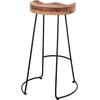 ΣΚΑΜΠΟ BAR ELEANOR HM8363.11 ΜΑΣΙΦ ΞΥΛΟ ΑΚΑΚΙΑΣ-ΜΕΤΑΛΛΟ 50x43x78Υεκ.