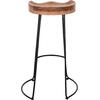 ΣΚΑΜΠΟ BAR ELEANOR HM8363.11 ΜΑΣΙΦ ΞΥΛΟ ΑΚΑΚΙΑΣ-ΜΕΤΑΛΛΟ 50x43x78Υεκ.
