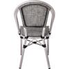 COSTA Καρέκλα Dining Αλουμινίου, Απόχρωση Antique Grey -Textilene Μπεζ (Ε288,1)