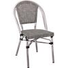 COSTA Καρέκλα Dining Αλουμινίου, Απόχρωση Antique Grey -Textilene Μπεζ (Ε288,1)