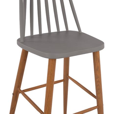 ΣΚΑΜΠΟ ΜΠΑΡ HM8459.10 VANESSA ΣΕ ΓΚΡΙ ΧΡΩΜΑ 43x49x107 εκ. (σετ 2 τεμαχίων)