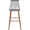 ΣΚΑΜΠΟ ΜΠΑΡ HM8459.10 VANESSA ΣΕ ΓΚΡΙ ΧΡΩΜΑ 43x49x107 εκ. (σετ 2 τεμαχίων)