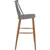 ΣΚΑΜΠΟ ΜΠΑΡ HM8459.10 VANESSA ΣΕ ΓΚΡΙ ΧΡΩΜΑ 43x49x107 εκ. (σετ 2 τεμαχίων)