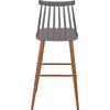 ΣΚΑΜΠΟ ΜΠΑΡ HM8459.10 VANESSA ΣΕ ΓΚΡΙ ΧΡΩΜΑ 43x49x107 εκ. (σετ 2 τεμαχίων)