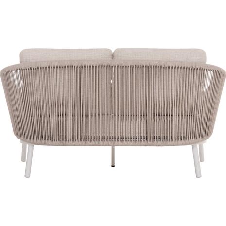DAYBED ΣΕΙΡΑ XANTION HM6474.02 ΛΕΥΚΟ ΑΛΟΥΜΙΝΙΟ--ΣΧΟΙΝΙ--OLEFIN 157x147x88Υεκ