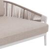 DAYBED ΣΕΙΡΑ XANTION HM6474.02 ΛΕΥΚΟ ΑΛΟΥΜΙΝΙΟ--ΣΧΟΙΝΙ--OLEFIN 157x147x88Υεκ
