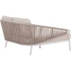 DAYBED ΣΕΙΡΑ XANTION HM6474.02 ΛΕΥΚΟ ΑΛΟΥΜΙΝΙΟ--ΣΧΟΙΝΙ--OLEFIN 157x147x88Υεκ