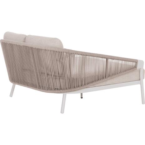 DAYBED ΣΕΙΡΑ XANTION HM6474.02 ΛΕΥΚΟ ΑΛΟΥΜΙΝΙΟ--ΣΧΟΙΝΙ--OLEFIN 157x147x88Υεκ