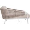 DAYBED ΣΕΙΡΑ XANTION HM6474.02 ΛΕΥΚΟ ΑΛΟΥΜΙΝΙΟ--ΣΧΟΙΝΙ--OLEFIN 157x147x88Υεκ