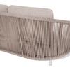 DAYBED ΣΕΙΡΑ XANTION HM6474.02 ΛΕΥΚΟ ΑΛΟΥΜΙΝΙΟ--ΣΧΟΙΝΙ--OLEFIN 157x147x88Υεκ