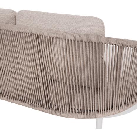 DAYBED ΣΕΙΡΑ XANTION HM6474.02 ΛΕΥΚΟ ΑΛΟΥΜΙΝΙΟ--ΣΧΟΙΝΙ--OLEFIN 157x147x88Υεκ